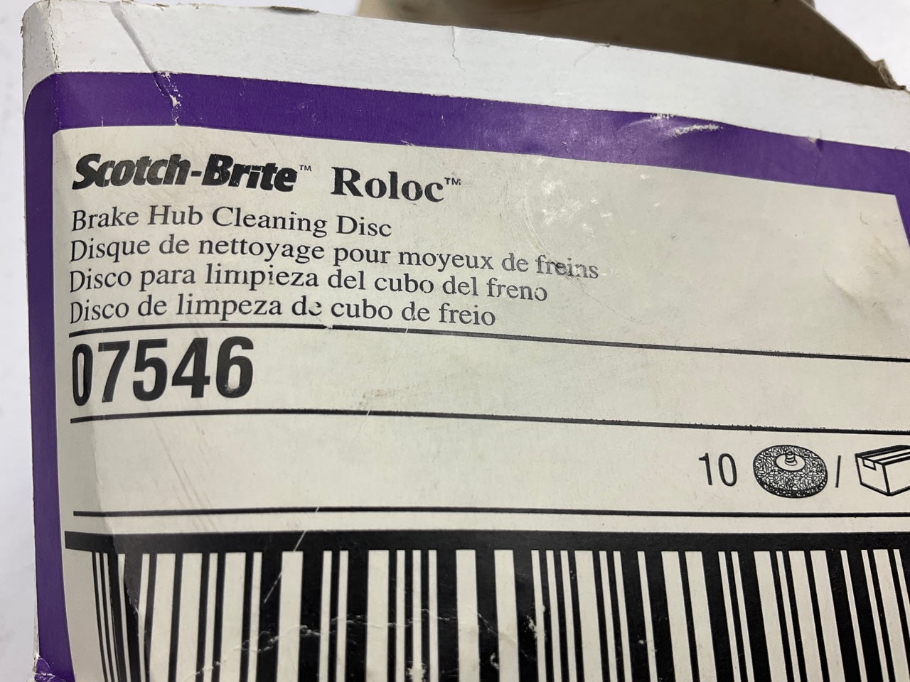 (6) DISCS - 3M 07546 Scotch-Brite Roloc Brake Hub Cleaning Discs, Extra Coarse