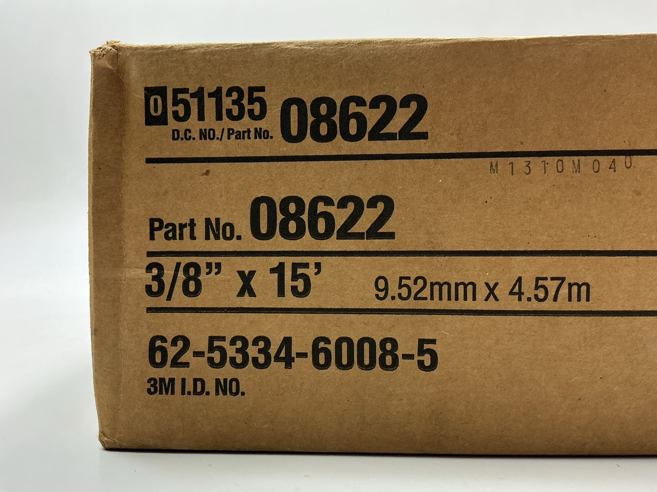 (2) 3M 08622 3/8'' X 15' Windo-weld Ribbon Sealer Glass Butyl Tape - 2 Rolls