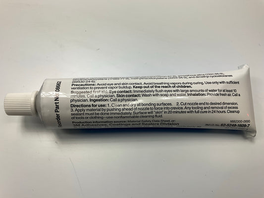 3M 08662 Black Super Silicone Seal, 3 Oz Tube