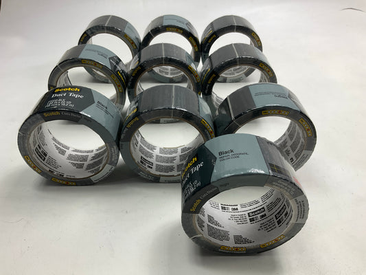 (10) Rolls - 3M 3920-BK 1.88'' X 20 Yards Scotch Black Duct Tape