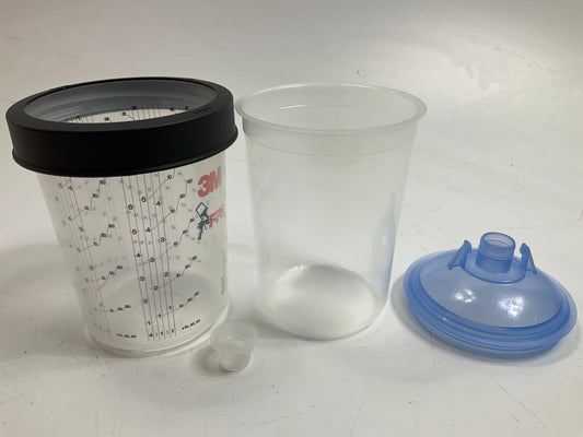 3M 16359 PPS 75 Count Midi 13.5oz 125 Micron Lids Liners Dispenser Kit