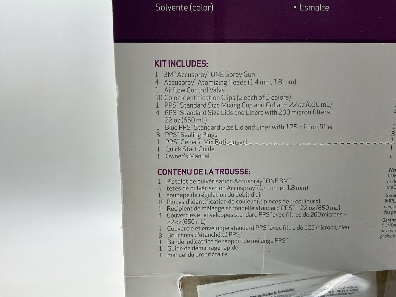 3M 16580 Accuspray ONE Auto Paint Spray Gun System Kit With Standard PPS