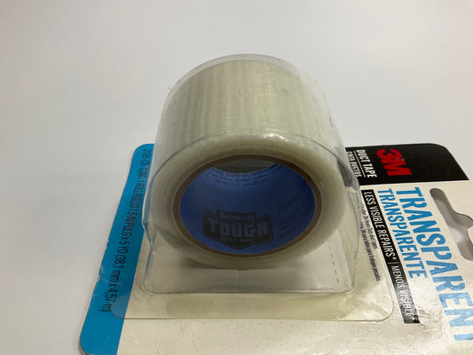 5 Rolls - 3M 2105-CD High Performance Transparent Duct Tape - 1.5'' X 5 Yards
