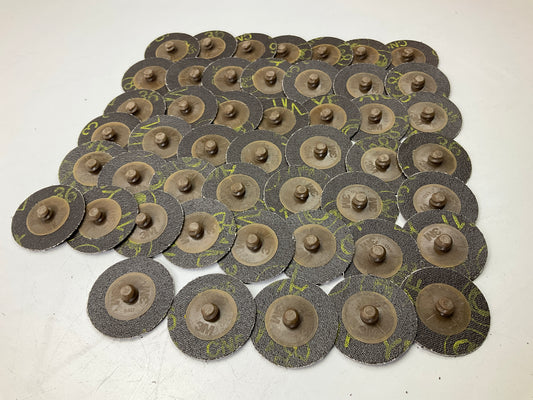 48 Discs - 3M 22398 Roloc 2'' Abrasive Sanding Discs 361F 36 Grit YF-Weight R200P