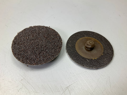 3M 22398 2'' 36 Grit Very Coarse Grade Roloc Disc, Pack Of (50) Discs