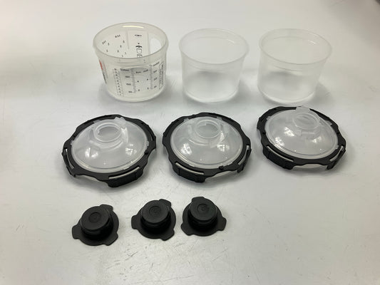 3M 26114 PPS Series 2.0 Spray Gun Cup, Lids & Liners Kit Mini 6.8 Oz. - 49 Pack