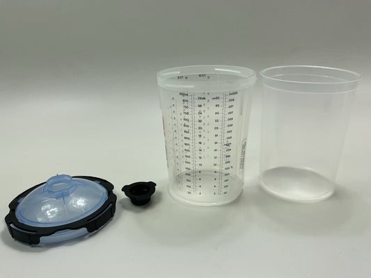 INCOMPLETE 3M 26325 PPS 2.0 Spray Cup System Kit, Large, 28 OZ 125-Micron Filter