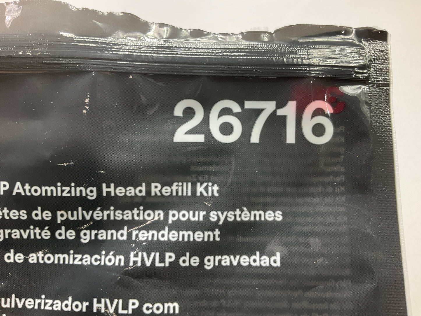 3M 26716 Performance Gravity HVLP Atomizing Head Refill Kit, 1.6mm, 5 / PACK