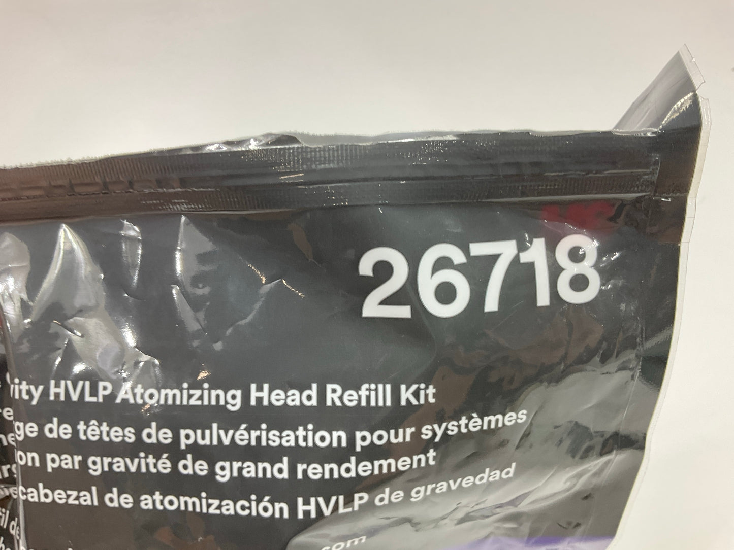 OPEN BAG 3M 26718 Performance Gravity HVLP Atomizing Head Refill Kit, Clear, 1.8