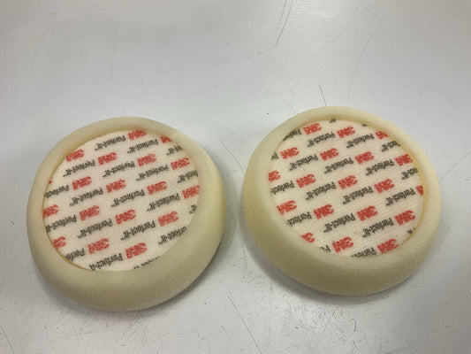 3M 30041 Perfect-It White 4 Inch Foam Compounding Pad - Pack Of (2) Pads