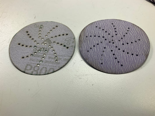 3M 30260 Purple Clean Sanding Hookit Disc, 3 Inch, P800 Grit, BOX OF 50 Discs