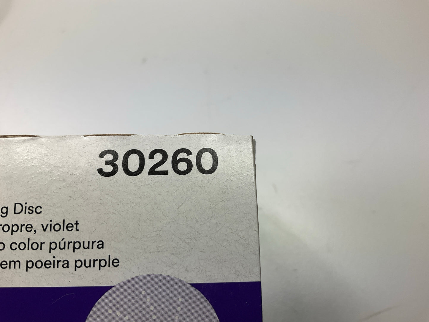 3M 30260 Purple Clean Sanding Hookit Disc, 3 Inch, P800 Grit, BOX OF 50 Discs