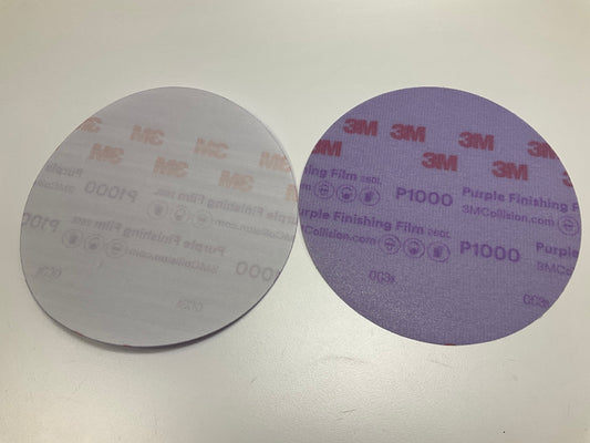 3M 30669 260L 6'' PURPLE Abrasive Discs, 1000 Grit, Hook & Loop, 50 Discs