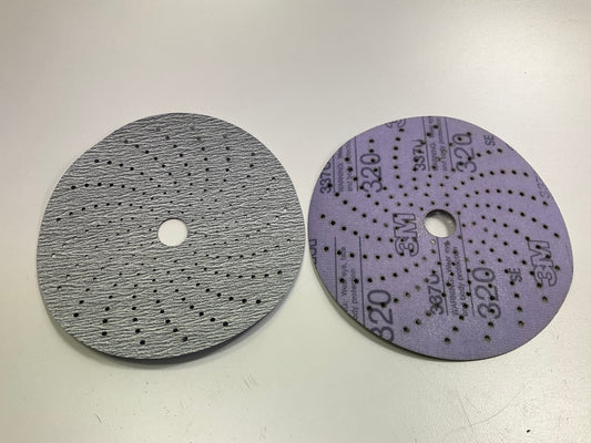 3M 30695 Hookit Hard E-Coat Sanding Disc, 6 In, P320. Pack Of ( 10 Discs)