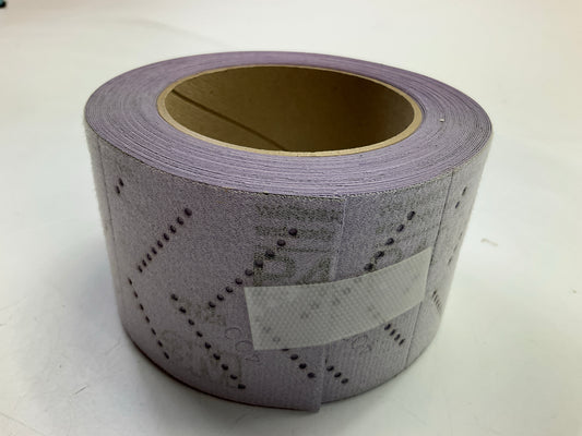 3M 30703 Hookit Purple Clean Sanding Sheet Roll, 400 Grade, 70mm X 12m