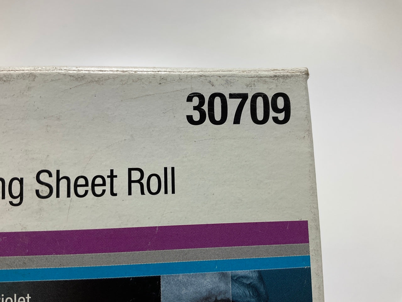 3M 30709 Hookit Purple Clean Sanding Sheet Roll, 180 Grade 70mm X 12 M