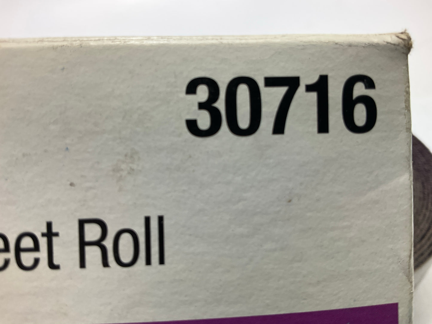 3M 30716 Hookit Purple Clean Sanding Sheet Roll, 8m X 70mm, 36E Grit