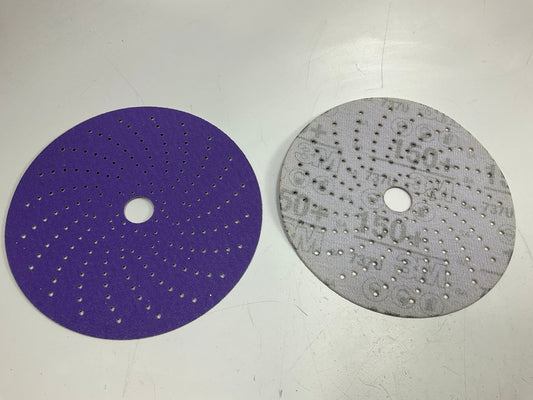 3M 31373 Cubitron II Hookit Clean Sand Sanding Abrasive 6'' 150 Grit, 50 Discs