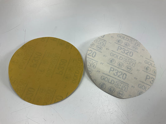 3M 31446 Sanding Discs 6'', 320 Grit, Stikit, Pack Of 10