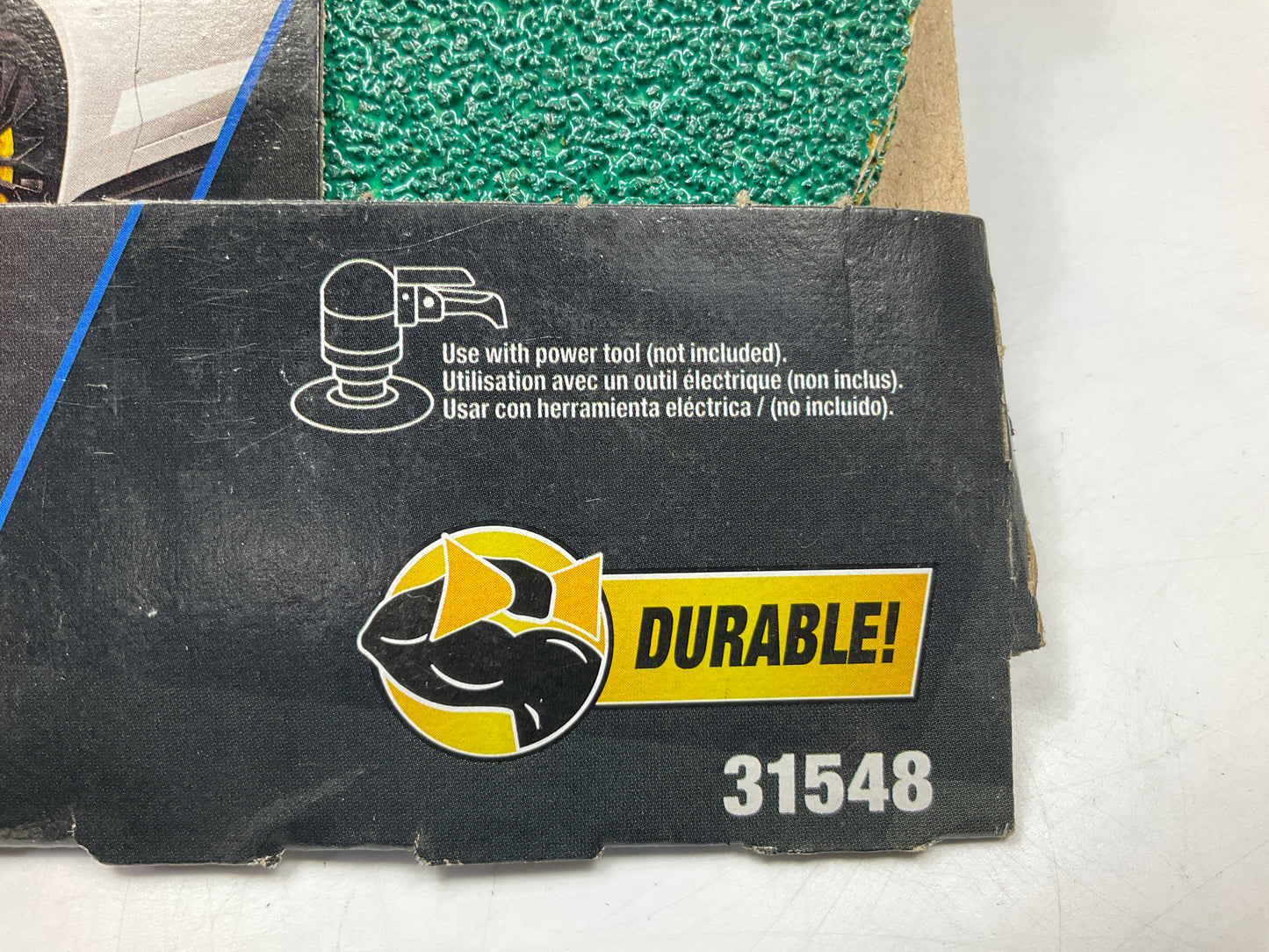 3M 31548 Green Corps Stikit Sanding Disc, 36 Grit, 6'' Diameter, 40 Total Discs