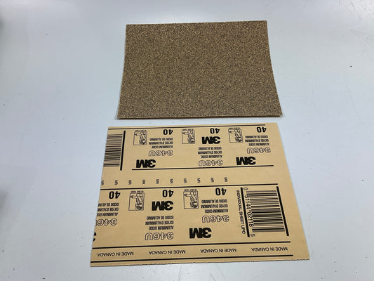 3M 32118 9'' X11'', 40 Grit Sandpaper Sheets, 160 Sheets Total