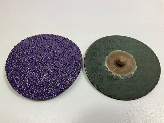 3M 33389 Cubitron II Roloc Fibre Sanding Disc, 3'', 36+ Grit, Pack Of 15