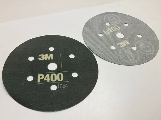 3M 34403 Hook & Loop Flexible Dust Free P400 Grit 6'' Sanding Discs (25/Pack)