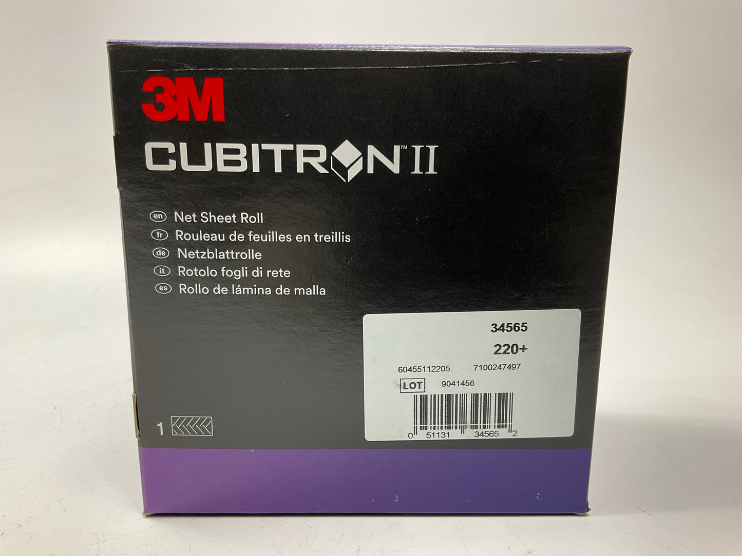 3M 34565 Cubitron II Net Sheet Sanding Abrasive Roll 220+ Grit, 70 Mm X 10 M
