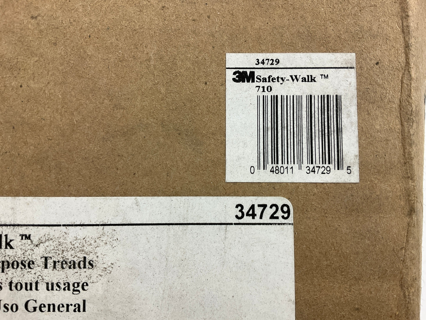 3M 34729 Safety-Walk 710 Anti-Slip Tape 6 In X 24 In, Black, PACK OF 18 Strips
