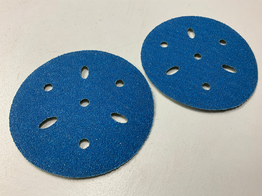 3M 36142 Hookit Blue Abrasive Sanding Disc Multi-hole, 3'' 80 Grade, 50 PACK