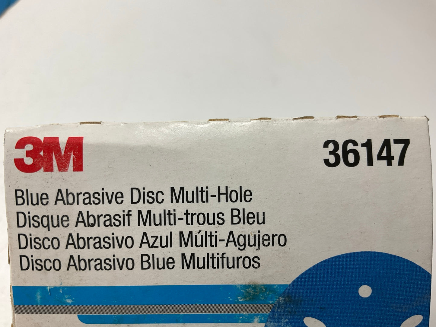 3M 36147 Multi-Hole Hook & Loop 220 Grit 3'' Sanding Disc (50/Pack)