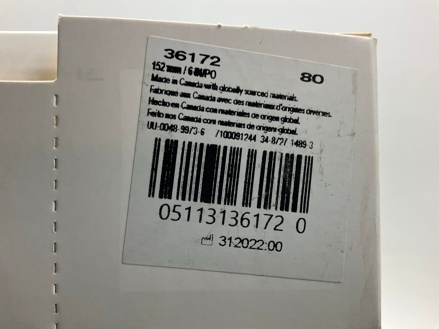 3M 36172 Hookit Blue Abrasive Sanding Disc Multi-hole 6'' 80 Grit - 50 Discs