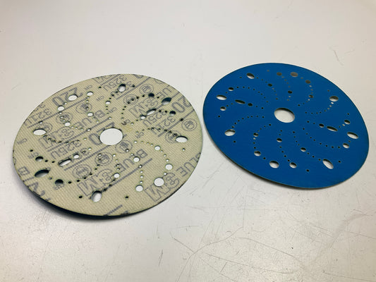 3M 36177 Multi-Hole Hook & Loop Sanding Disc, 220 Grit, 6 In. (50/Pack)