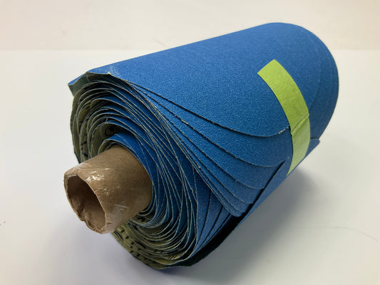 3M 36266 Stikit Blue Abrasive Disc Roll, 5 In, 120 Grit Grade, No Hole, 100 Disc