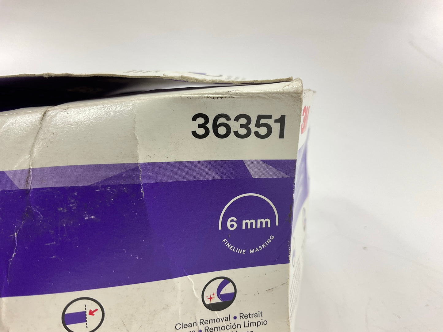 (12) Rolls - 3M 36351 6mm Fineline Precision Poly Tape 6mm X 60 Yard