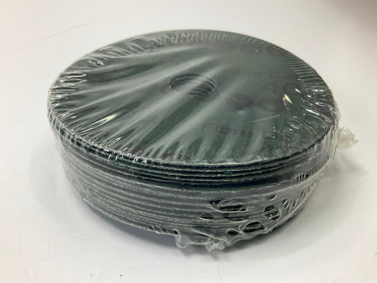 3M 36507 Green Corps Fibre Abrasive Discs, 5'' X 7/8 '', 40+ Grit, 20 Pack