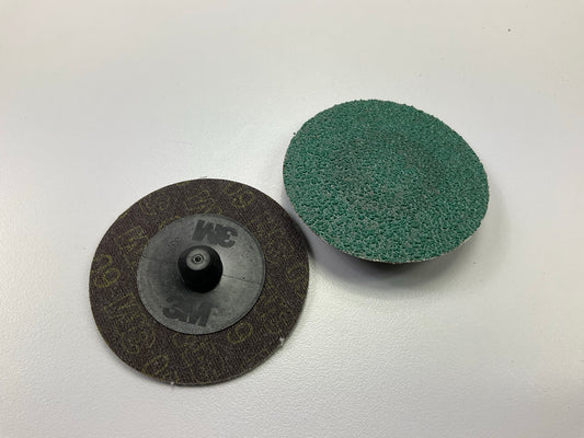 3M 36526 Green Corps Roloc Grinding Discs 2'' 60 Grit Abrasive Discs