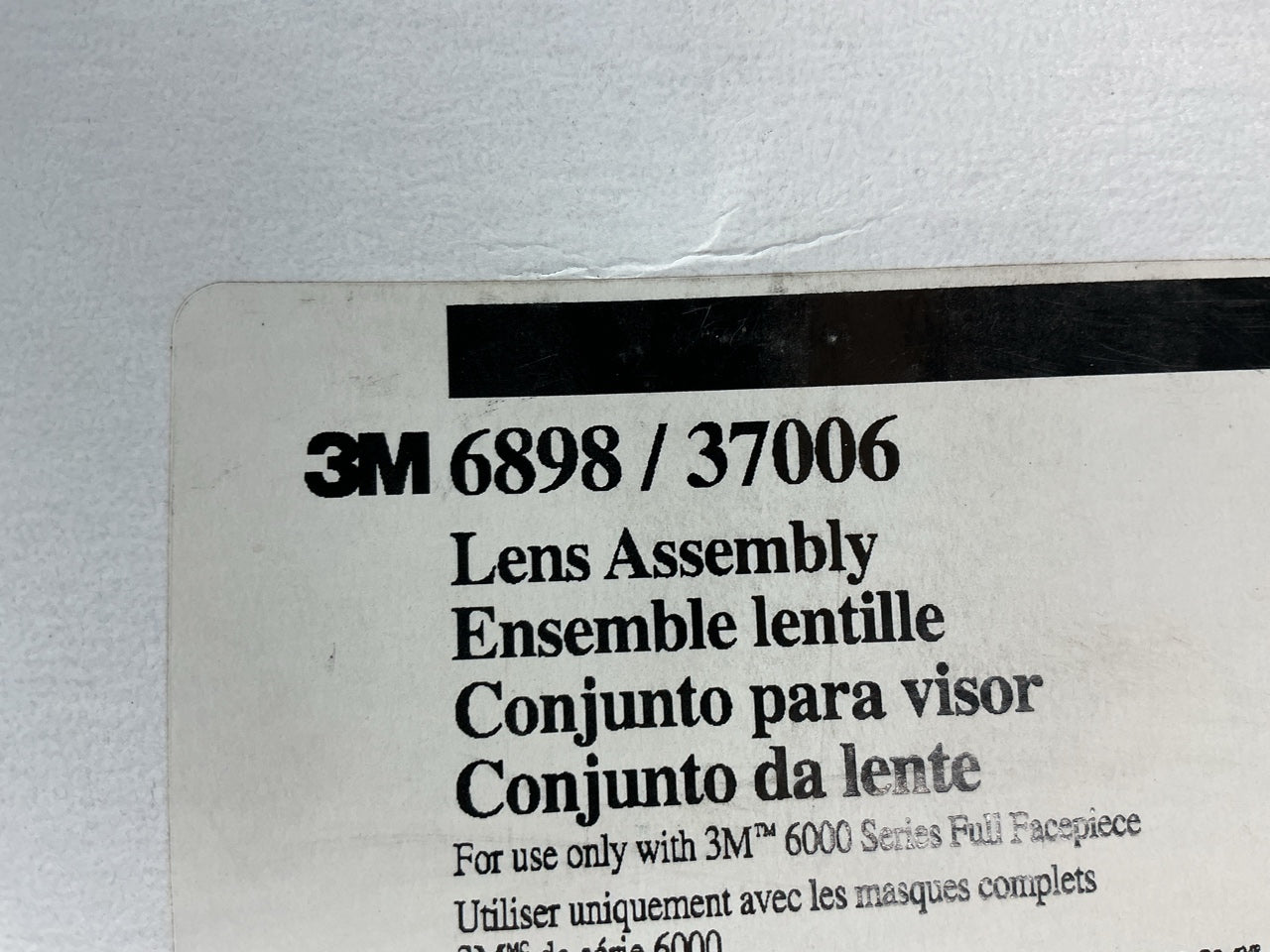 3M 37006 Lens 6898/37006(AAD) For 3M 6000 Series Full Face Respirators 6898