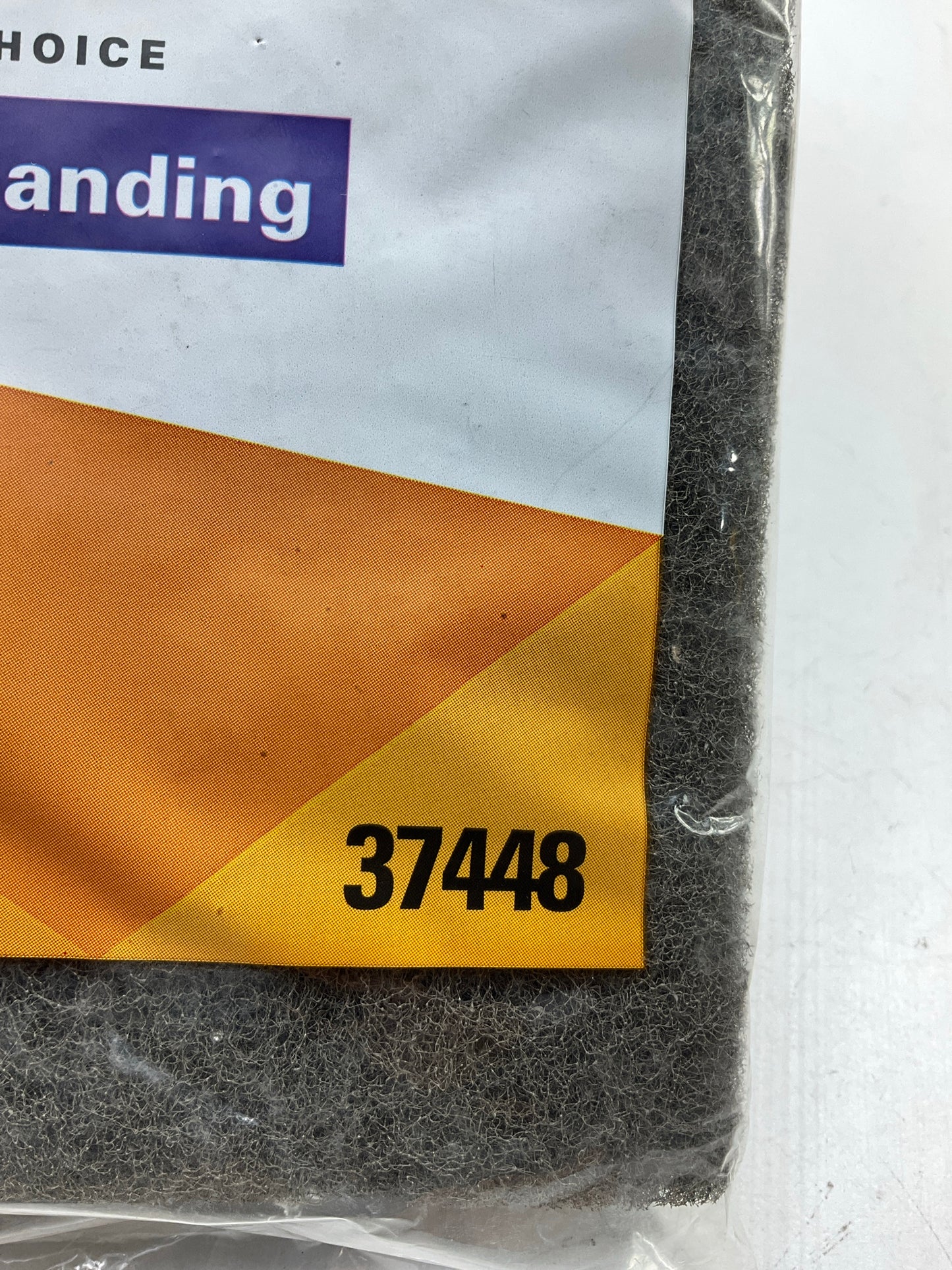 3M 37448 Gray Scotch Brite Grey Ultra Fine Scuff Pad - 3 Pads Per Pack