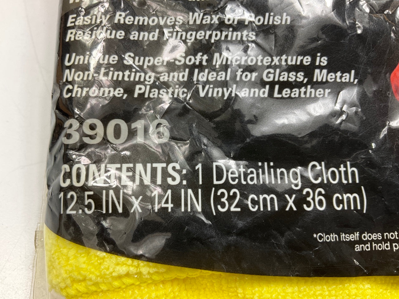 3M 39016 Microfiber Detail Cloth 12.5'' X 14'' Non Scratching For Paint, Dash Trim