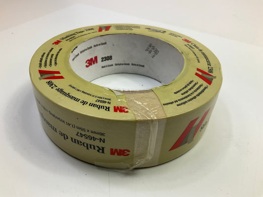 3M 46547 Automotive Masking Tape 2308, Crepe Backed 1.41'' X 60 YARD