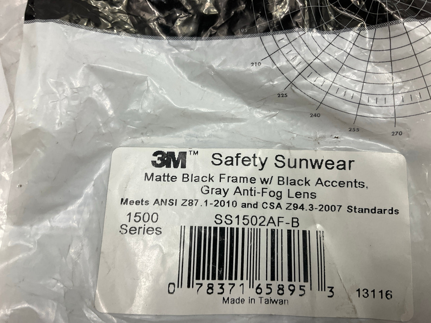 3M 65895 Safety Sunwear Standard Safety Glasses, Tinted