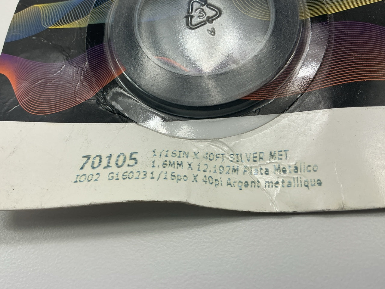 3M 70105 Scotchcal Striping Tape Silver Metallic 1/16'' X 40 Feet