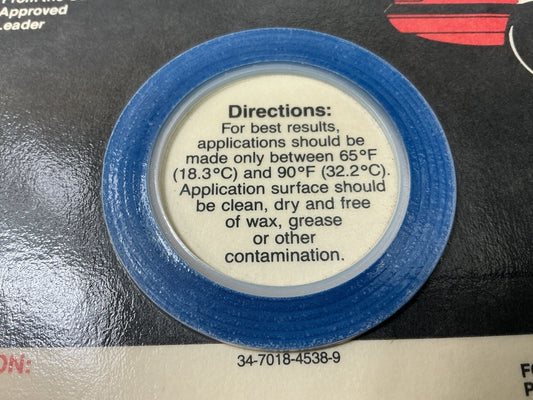 3M 70108 Scotchcal Striping Stripe Tape, Blue, 1/16'' X 40 Feet