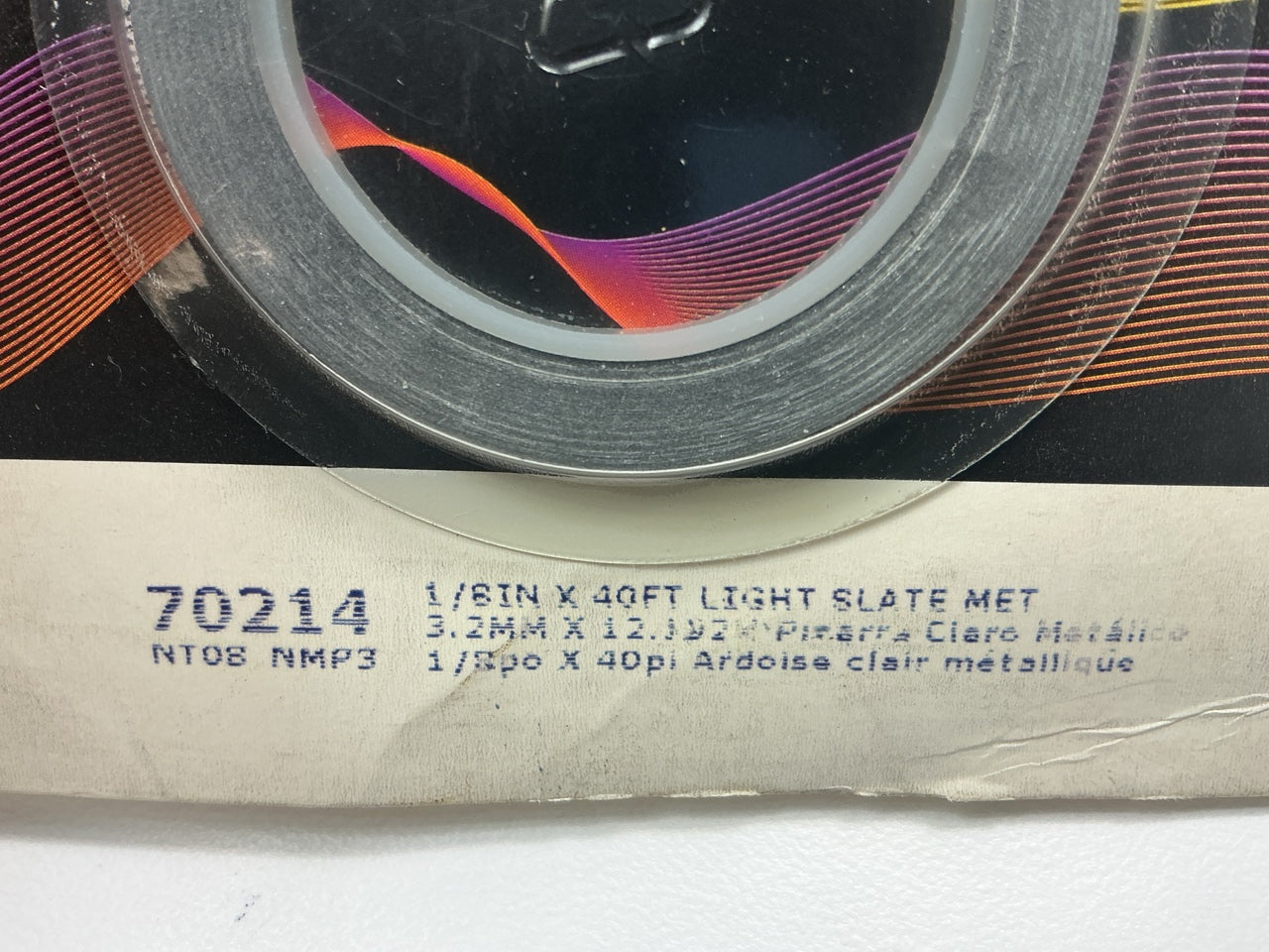 3M 70214 Scotchcal Light Slate Metallic Striping Automotive Tape 1/8'' X 40 Feet