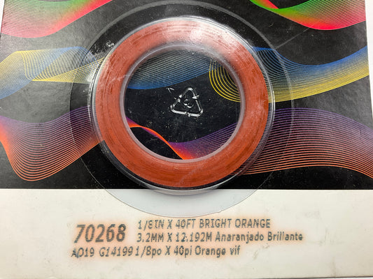 3M 70268 Pinstripe Striping Tape, Bright Orange - 1/8 In Width X 40 Ft Length