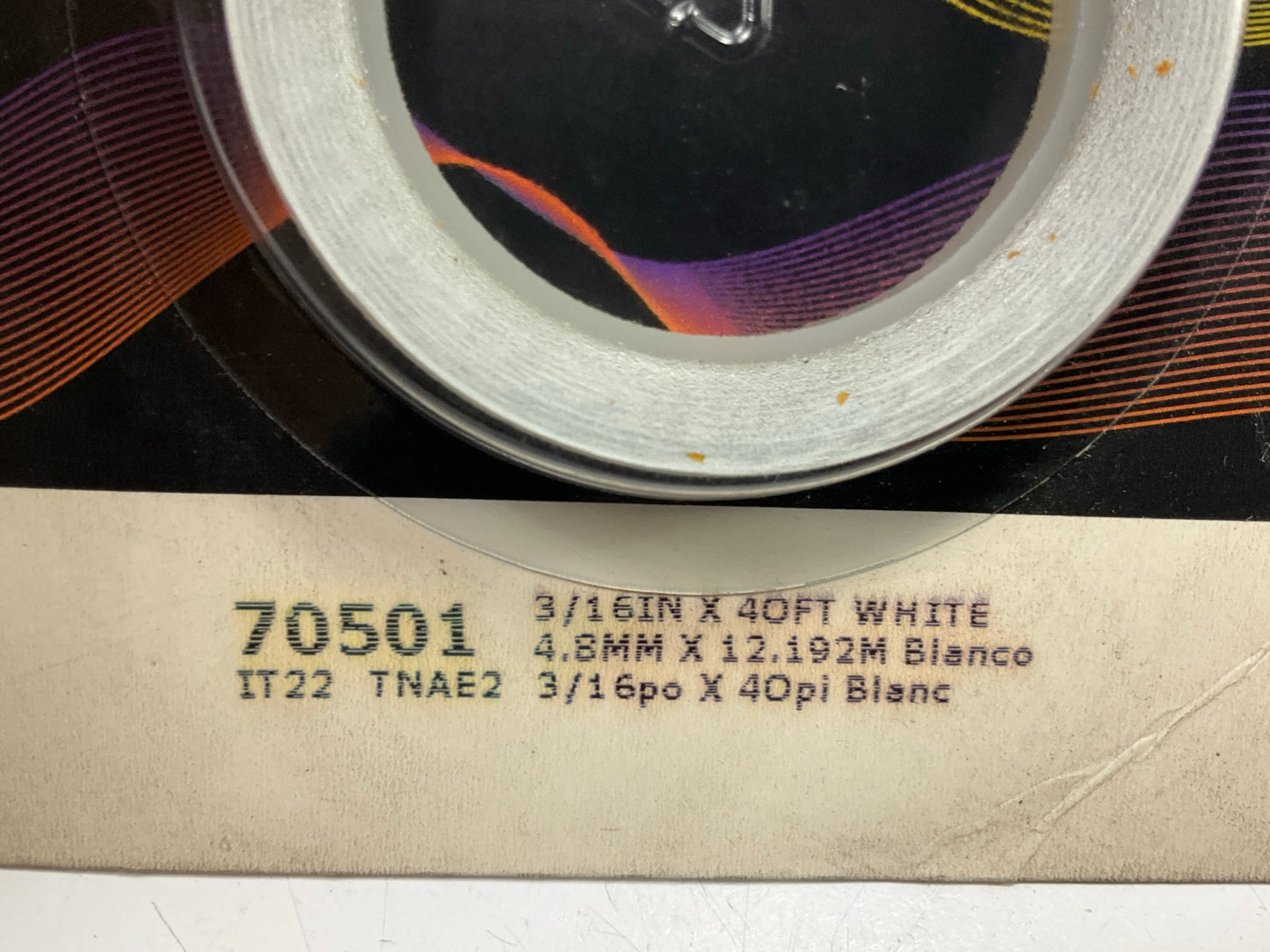 3M 70501 Scotchcal Pinstripe Striping Tape, WHITE, 3/16'' X 40 Feet