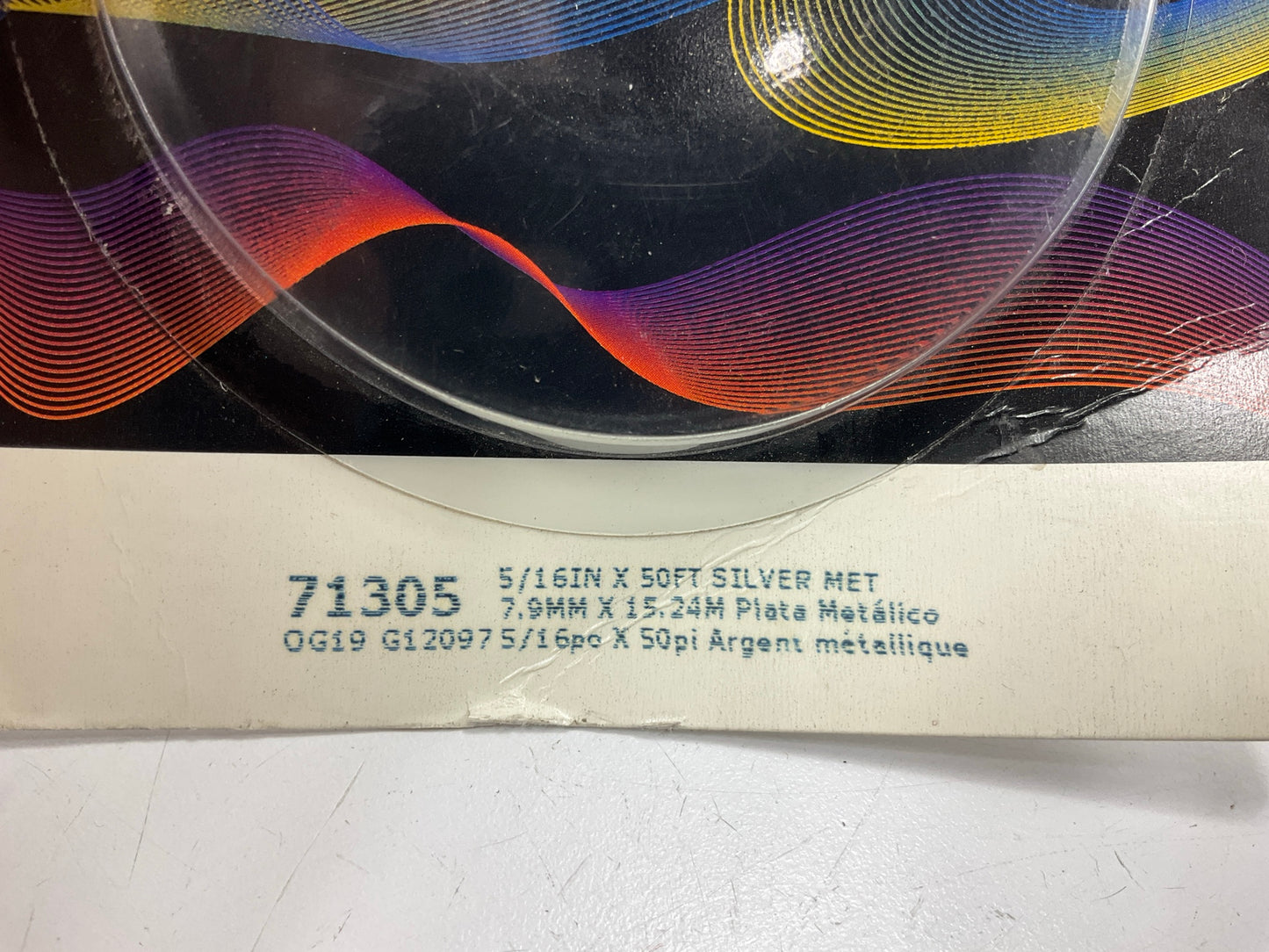 3M 71305Scotchcal Striping Stripe Tape - 5/16 In Width X 50 Ft Silver Metallic.