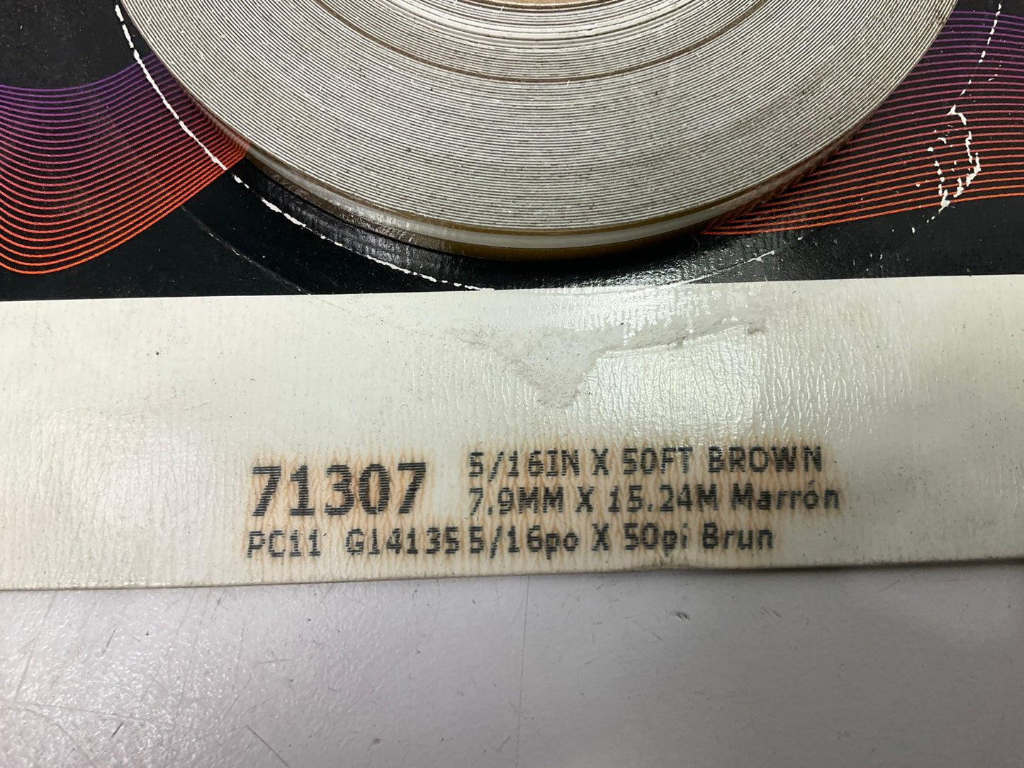 OPEN BOX - 3M 71307 Scotchcal Professional Striping Tape Brown 5/16 In X 50 Feet