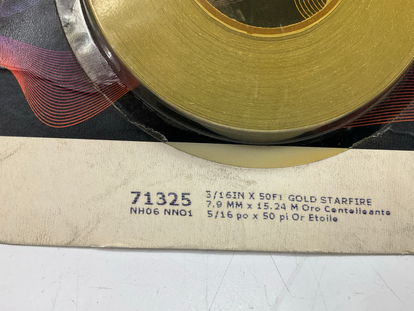 3M 71325 Pinstripe Striping Auto Stripe Tape 5/16'' X 50' GOLD STARFIRE Color